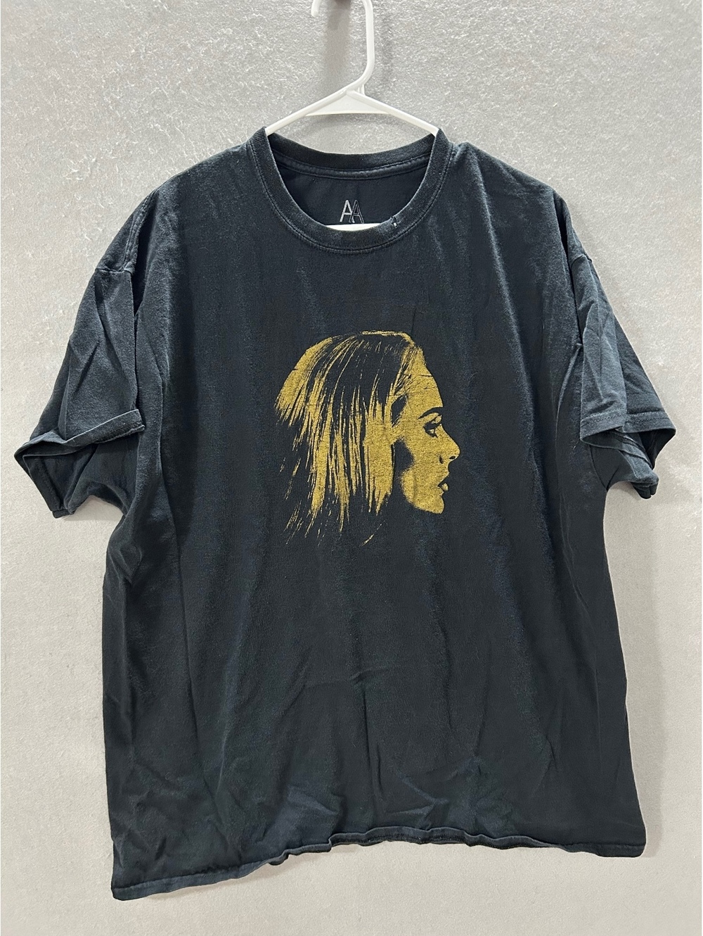 Adele 30 Tour 2023 Black Gold Silhouette T-Shirt Size XL